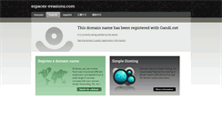Desktop Screenshot of espaces-evasions.com