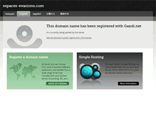 Tablet Screenshot of espaces-evasions.com
